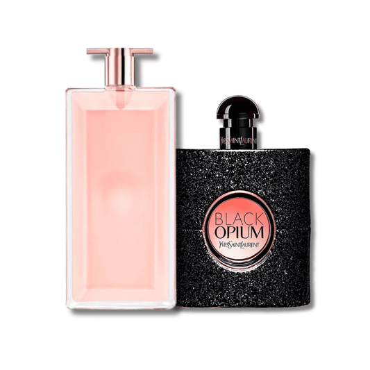 Luxury Women’s Duo – YSL Black Opium 90ml & LNC Idôle 100ml (Iconic Fragrance Set)